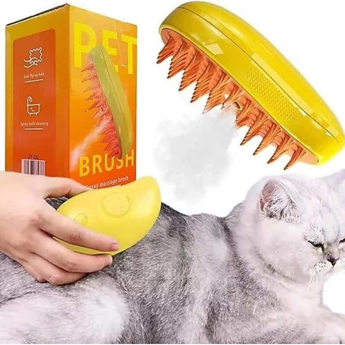 Şarjlı Soğuk Buharlı Kedi Köpek Fırçası Tarağı (5324)
