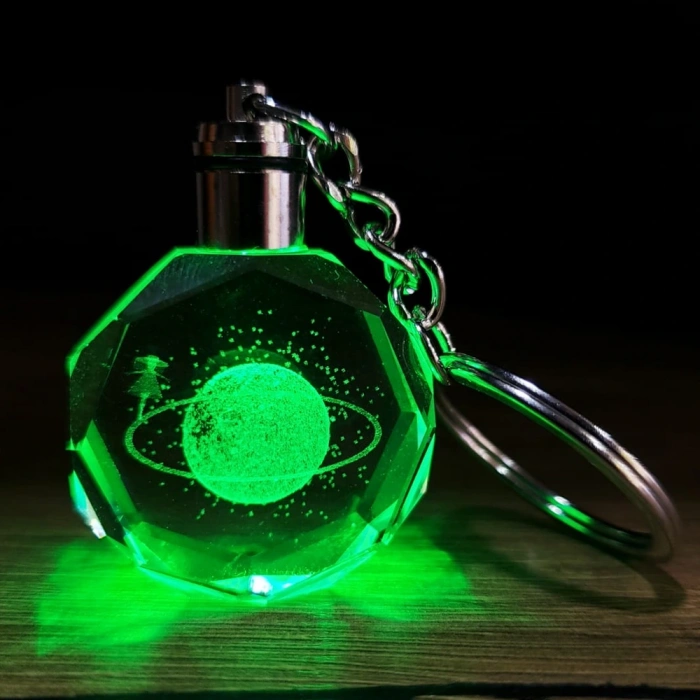 Satürnlü Kız Tasarımlı MevcutDeğiştiren Anahtarlık