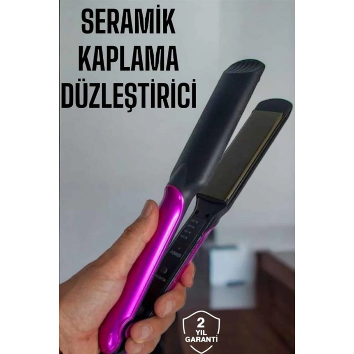 Seramik Kaplama Isı Ayarlı Yıpranma Karşıtı Saç Düzleştirici