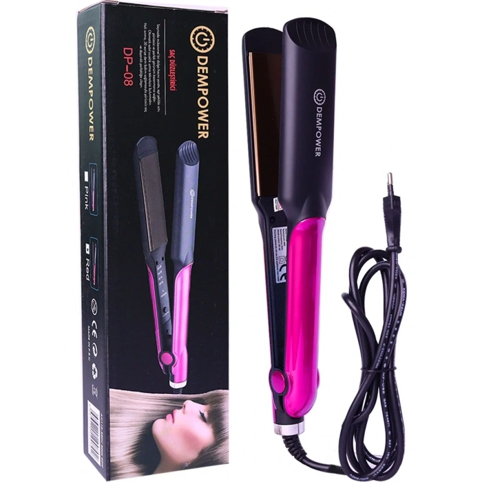 Seramik Kaplı Pembe Detay Saç Düzleştirici (5324)