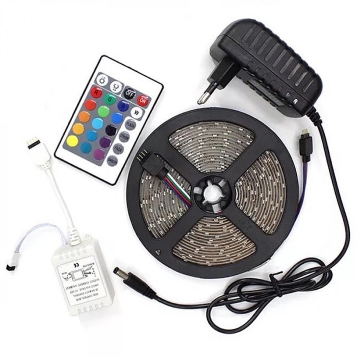 Şerit Led 5 Metre Kumandalı Animasyonlu RGB (5324)