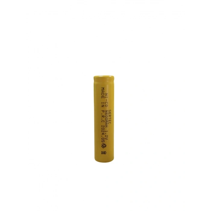 Sertec - 1.2v 600 Mah - N Boy - Ni-cd Şarjlı Pil - (başsız / Flat Head)