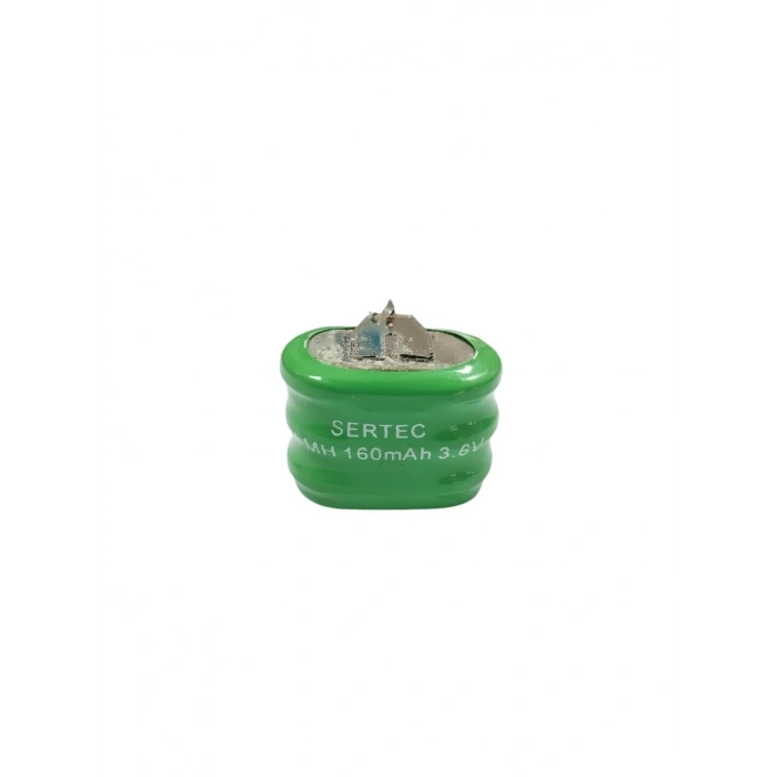 Sertec - 3.6v 3s1p 160 Mah 2 Pin Nı-mh Buton Pil