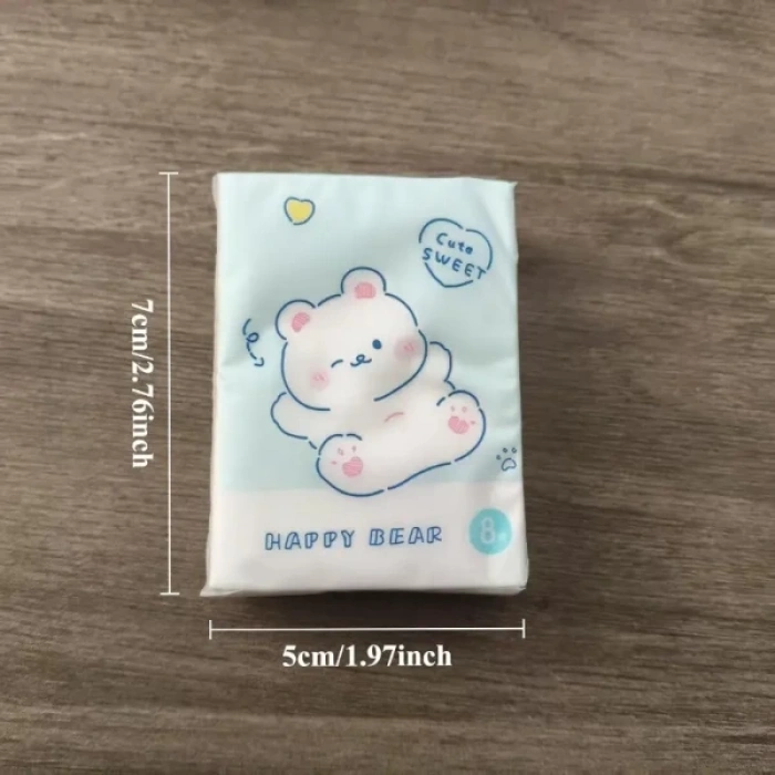 Sevimli Figürlü Çocuk Mendili 9lu Paket