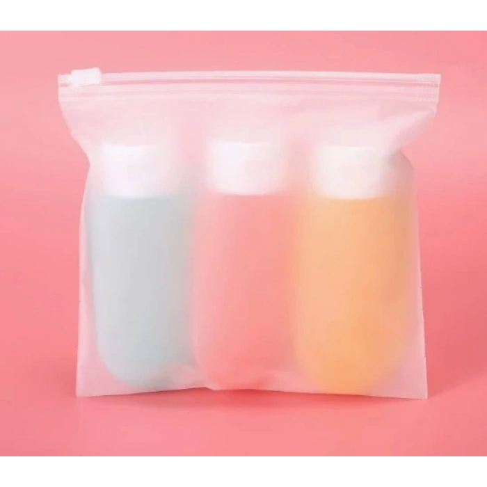 Seyahat Tipi Doldurulabilir Krem Şampuan Kutusu 3 lü Set (5324)