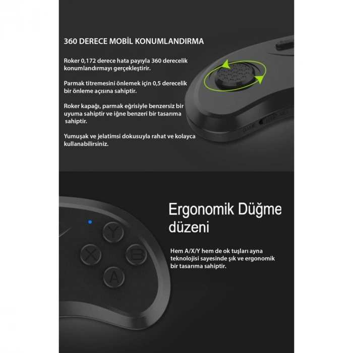 Shinecon Sc-b01 Sanal Gerçeklik Gözlüğü Kumandası - Siyah