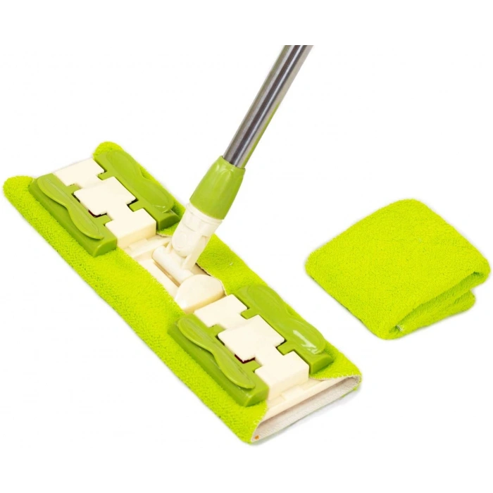 Sihirli Spin Mop Teleskopik Çok Amaçlı Mop +1 Bez Hediyeli - Mor (5324)