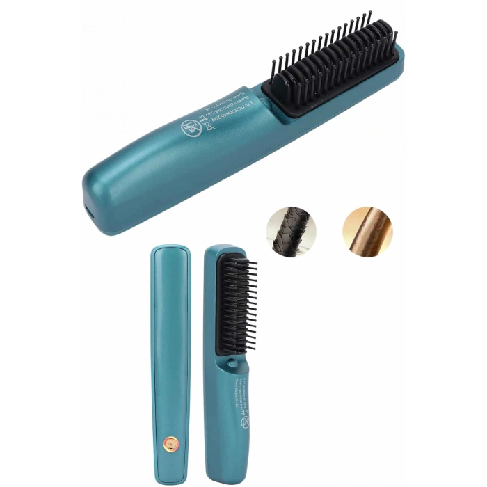 Sıkı Dişli Fön Tarak İyon Özelliği Saç Düzleştirici Tarak