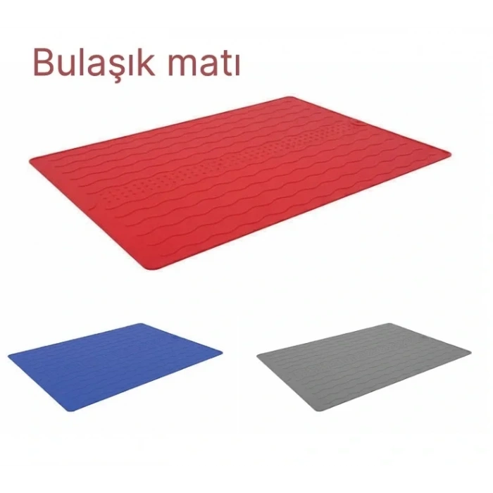 Silikon Bulaşık Kurulama Matı 30*40 cm Gıdaya Uygun Uzun Ömürlü (5324)