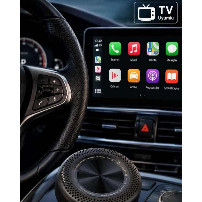 Sim Kart Takılabilen CarPlay Android Auto TV Stick 4G Destekli Medya Kutusu