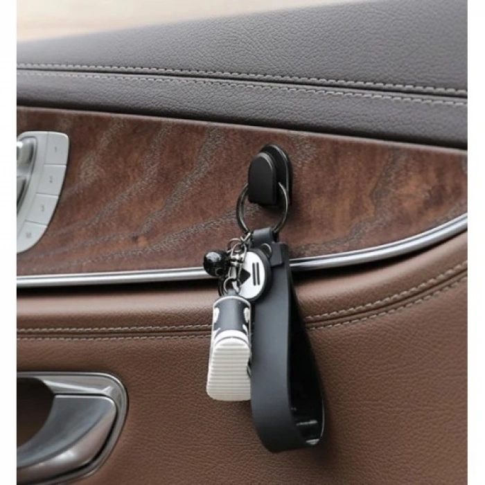 Siyah Çok Amaçlı Yapışkanlı Kanca 10 lu (5324)