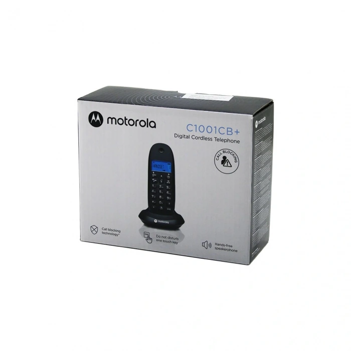 SİYAH DİJİTAL KABLOSUZ - TELSİZ TELEFON ARAYAN NO GÖRME 50 HAFIZA C1001CB (5324)