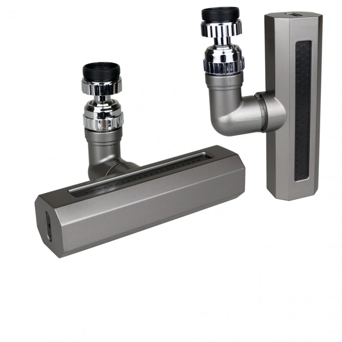 SİYAH  GENİŞ  360 DERECE DÖNEBİLENOYNAR BAŞLIK - 4 MOD  PERLATÖR ŞELALE MUSLUK UCU KTX-3288 (5324)