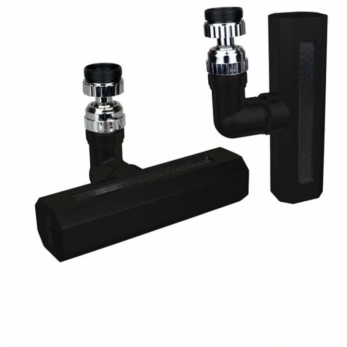 SİYAH  GENİŞ  360 DERECE DÖNEBİLENOYNAR BAŞLIK - 4 MOD  PERLATÖR ŞELALE MUSLUK UCU KTX-3288 (5324)