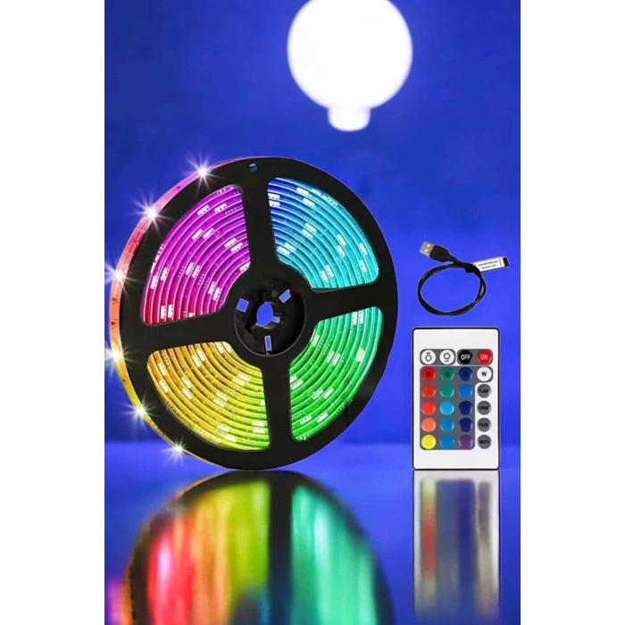 Smart Şerit Led TV Arkası Renkli Kumandalı 10 Metre