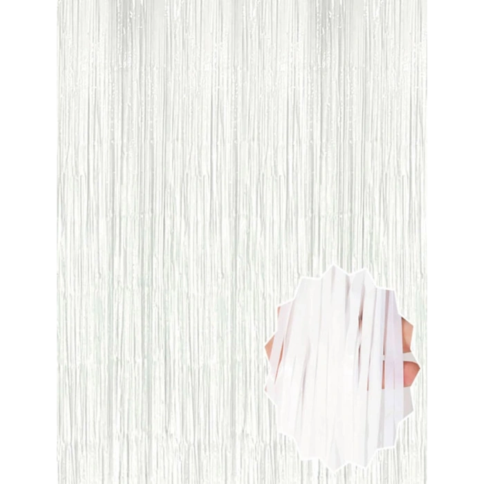 Soft Beyaz Renk Duvar ve Kapı Perdesi