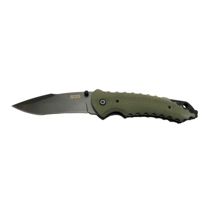 Sog Kiku Çakı Haki 22 Cm Deri Kılıf , Kemerlikli