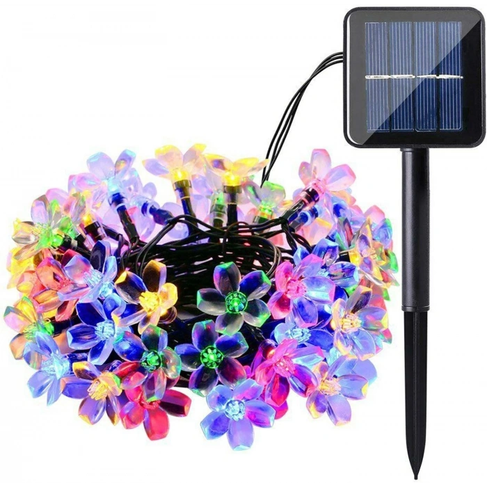 Solar 5m 50 Led Papatya Rgb 8 Fonksiyonlu