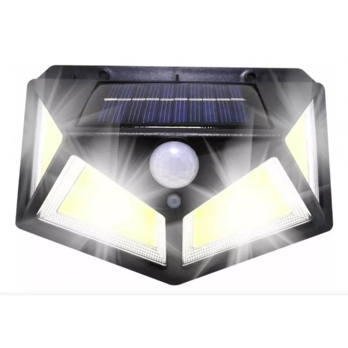 Solar Hareket Sensörlü Duvar Lambası 100 Led Mz-303