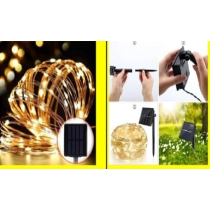 Solar Peri Led 20m 200 Led Gün Işığı