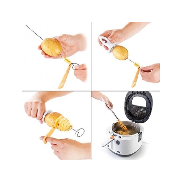 Spiral Patates Dilimleyici Aparat Çubukta Patates Cips Yapma (5324)