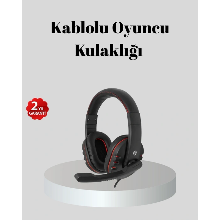 Stereo Ses Destekli Mikrofonlu Gaming Kulaklık – Yumuşak Pedli
