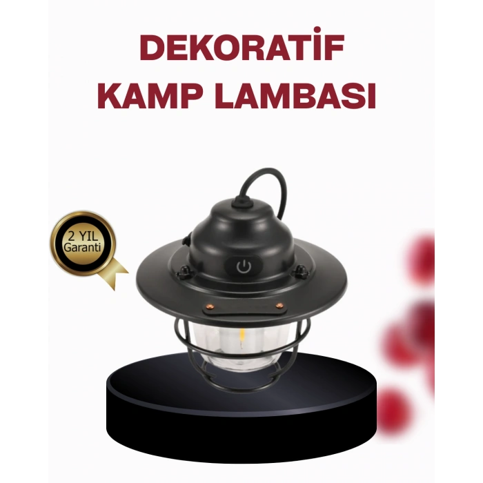 Su Geçirmez Taşınabilir Çadır Gece Lambası