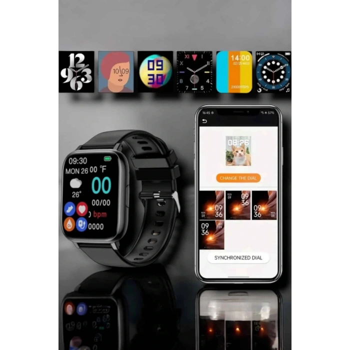 Suya Dayanıklı Bluetooth Akıllı Saat Gps, Adımsayar, Nabız & Sağlık Takibi
