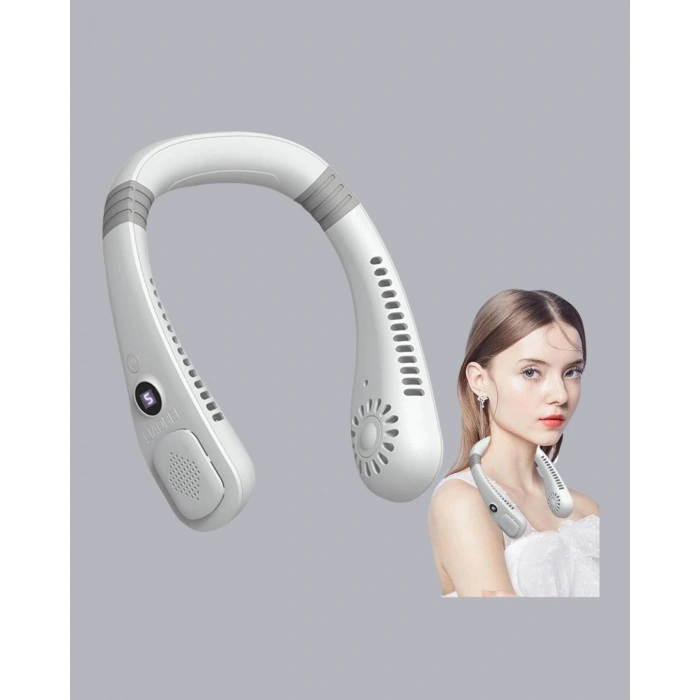 Taşınabilir Boyun Fanı Sessiz Çalışma Ve Usb Şarj Özellikli