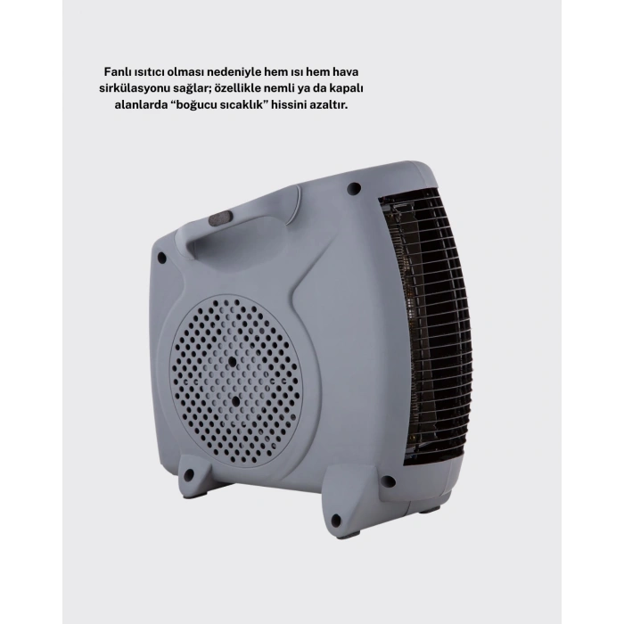 Taşınabilir Fanlı Isıtıcı Elektrikli Termik Korumalı Oda Isıtıcı