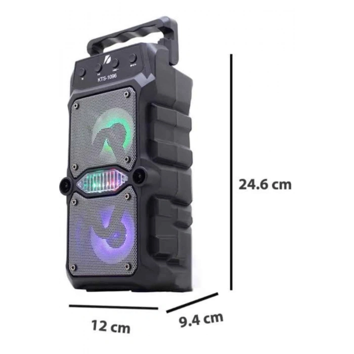 Taşınabilir Kablosuz Bluetooth Hoparlör Uzun Pil Ömrü Led Işıklı