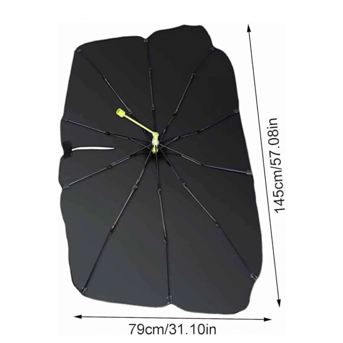 Taşınabilir Oto Cam Güneşliği Katlanabilir Tüm Araçlara Uyumlu Güneş Gölge Koruyucu