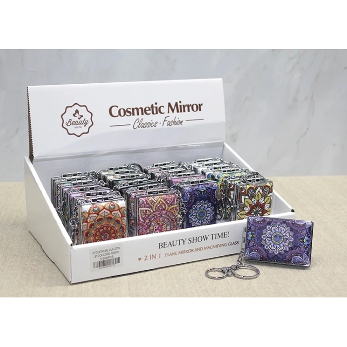 Taşlı El Aynası Anahtarlık Model 5