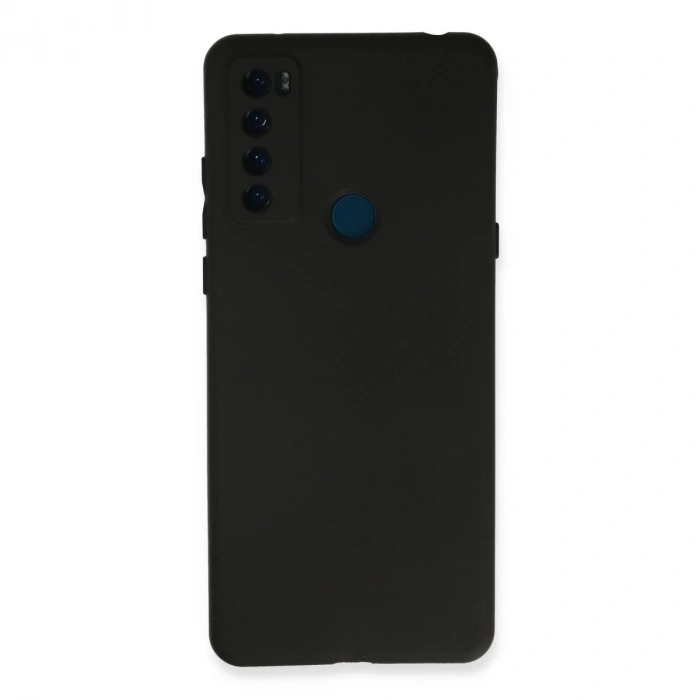 TCL 20 SE Kılıf First Silikon - Siyah