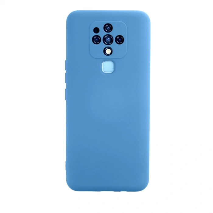 Tecno Camon 16 Kılıf Nano İçi Kadife Silikon - Mavi