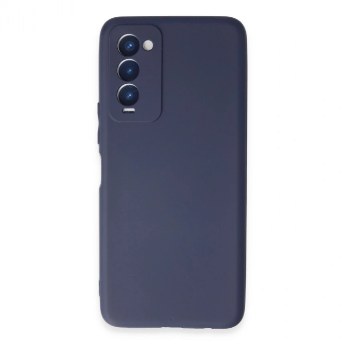 Tecno Camon 18 Kılıf First Silikon - Lacivert