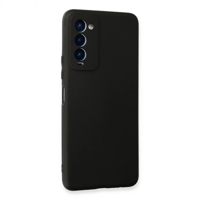 Tecno Camon 18 Kılıf First Silikon - Siyah