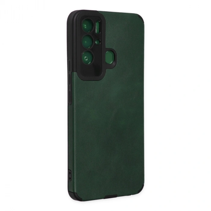 Tecno Pova Neo Kılıf Loop Deri Silikon - Yeşil