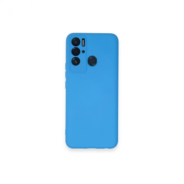 Tecno Pova Neo Kılıf Nano İçi Kadife Silikon - Mavi