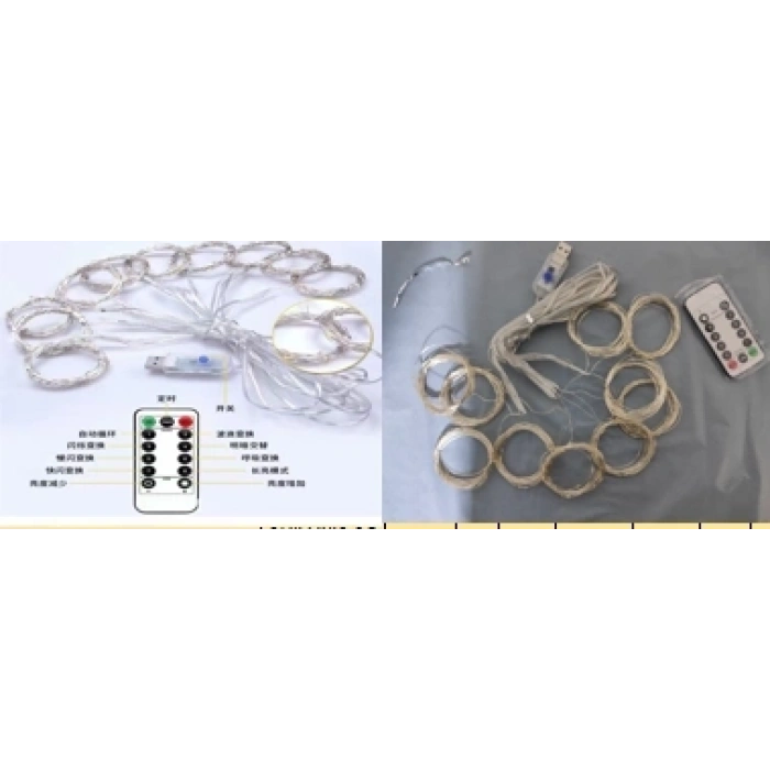 Tel Perde Led 3*3m 300 Led Gün Işığı