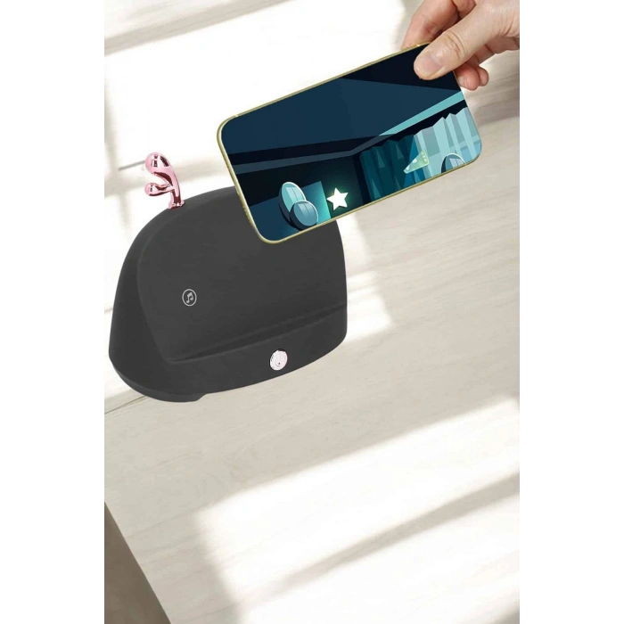 Telefon Tutuculu Akıllı Hoparlör Yüksek Ses Kaliteli Hoparlör