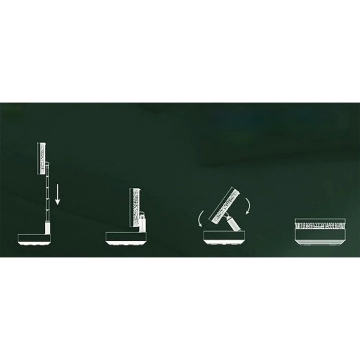 Teleskopik Fan Vantilatör 4 Modlu Şarjlı Katlanabilir Yükseltilebilir Taşınabilir Serinletici Portatif Masa Vantilatörü