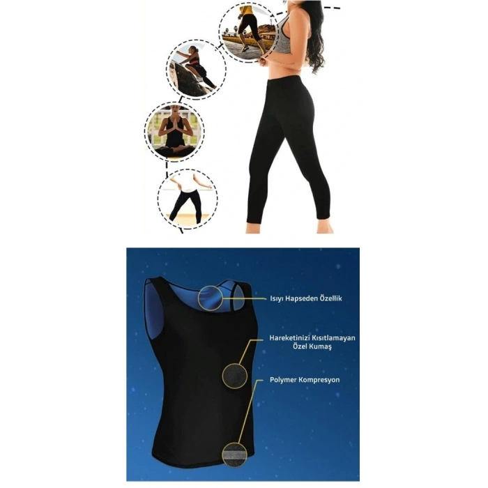 Termal Sauna Tayt + Atlet Takım ( Xl )  Neotex Terletme Takımı
