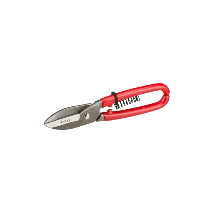 Tomax Yaylı Tenekeci Makası - 250 Mm, Pvc İzoleli