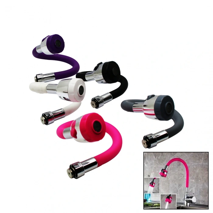 TOPAÇ SİLİKON RENKLİ KUBAR YAYLI BORU MUTFAK BATARYA UCU POŞETLİ (5324)