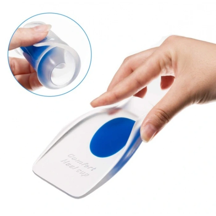 Topuk Silikonu Şeffaf Mavi Erkek (5324)