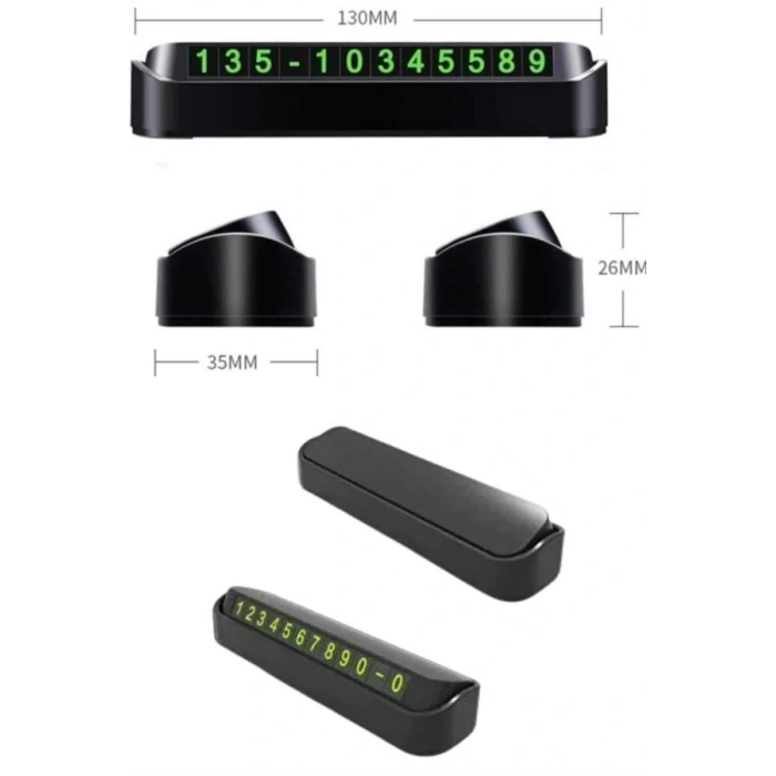 Tüm Araçlara Uyumlu Araç Içi Park Numaratör Oto Araç Numaratör