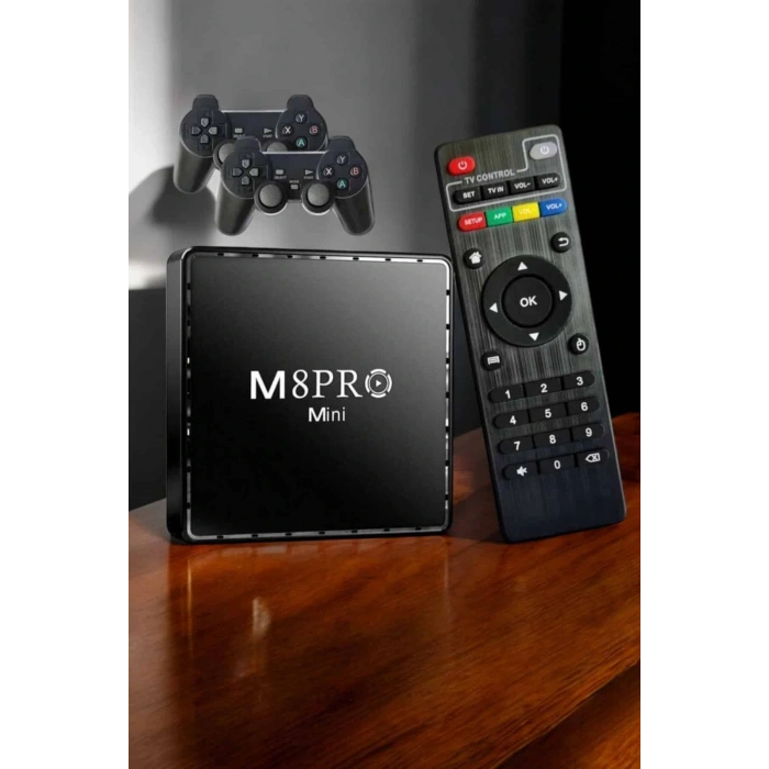 Tv Box Çift Oyun Kollu 10000 Oyunlu Atari