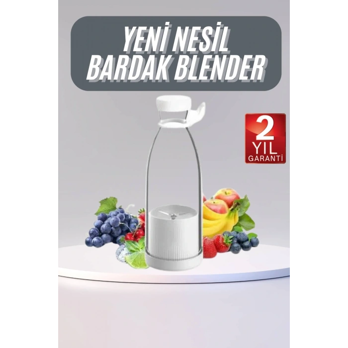 U Geçirmez Kablosuz Şarjlı Dayanıklı Taşınabilir Mini Blender