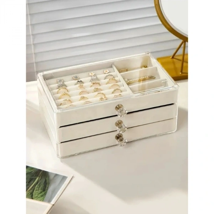 Üç Katlı Takı Organizeri